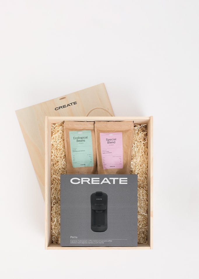 COFFEE TIME BOX - Cadeaupakket met multicapsule espressoapparaat + koffie, afbeelding van de galerij 3