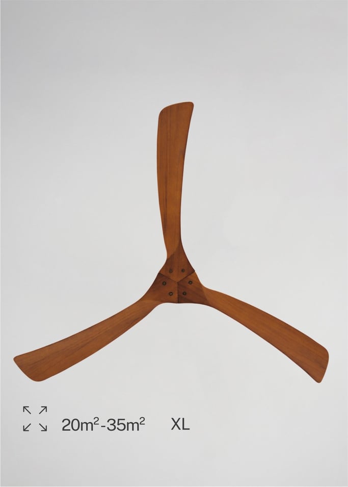 WIND LARGE - Plafondventilator 40W silent Ø152 cm 100% hout, afbeelding van de galerij 5