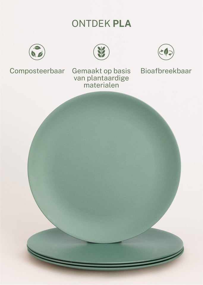 KITCHENWARE OUTDOOR ECO - Set van 4 borden voor buiten, afbeelding van de galerij 3