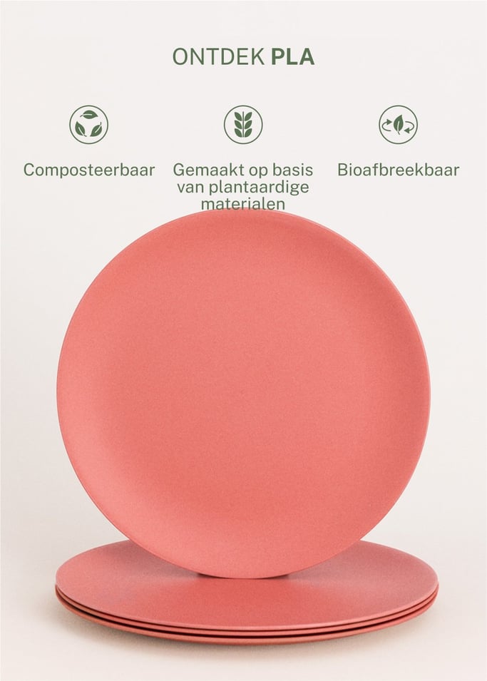 KITCHENWARE OUTDOOR ECO - Set van 4 borden voor buiten, afbeelding van de galerij 3