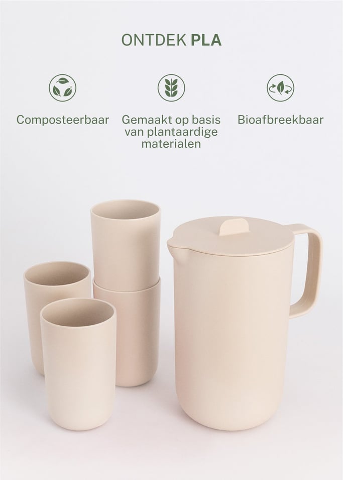 KITCHENWARE OUTDOOR ECO - Set kan 2 L en 4 glazen 500 ml, afbeelding van de galerij 3