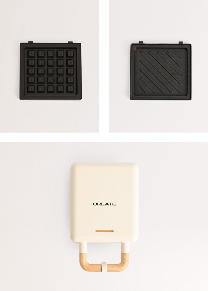 STONE STUDIO - Tosti-ijzer, grill en wafelijzer met verwisselbare platen, afbeelding van de galerij 7