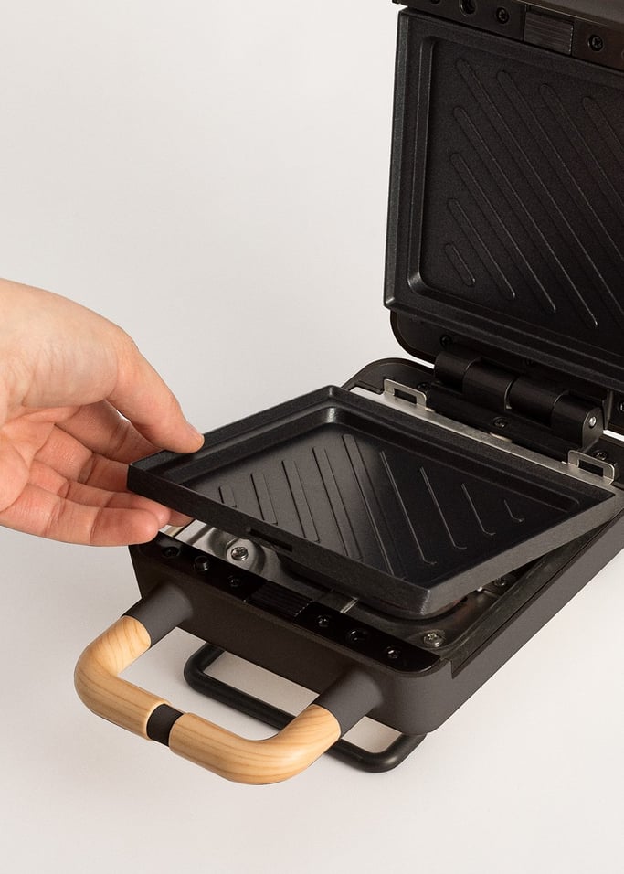 STONE STUDIO - Tosti-ijzer, grill en wafelijzer met verwisselbare platen, afbeelding van de galerij 6