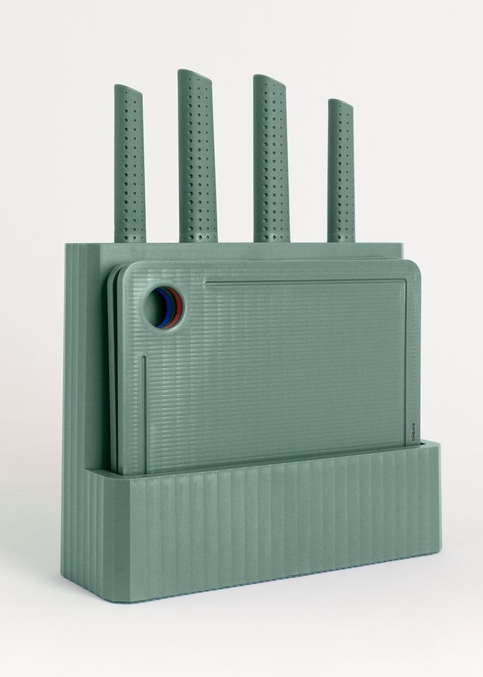 KITCHENWARE STUDIO - Set van 2 snijplanken en 4 keukenmessen, afbeelding van de galerij 5