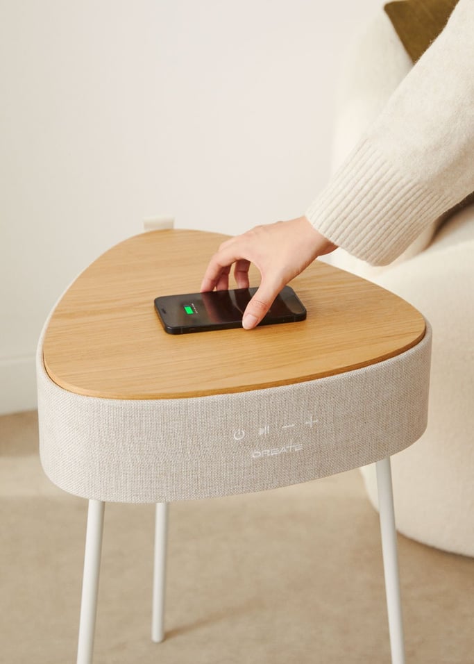 SPEAKER TABLE 180 - Luidsprekertafel met 180º unidirectioneel geluid, bluetooth en draadloos opladen, afbeelding van de galerij 4