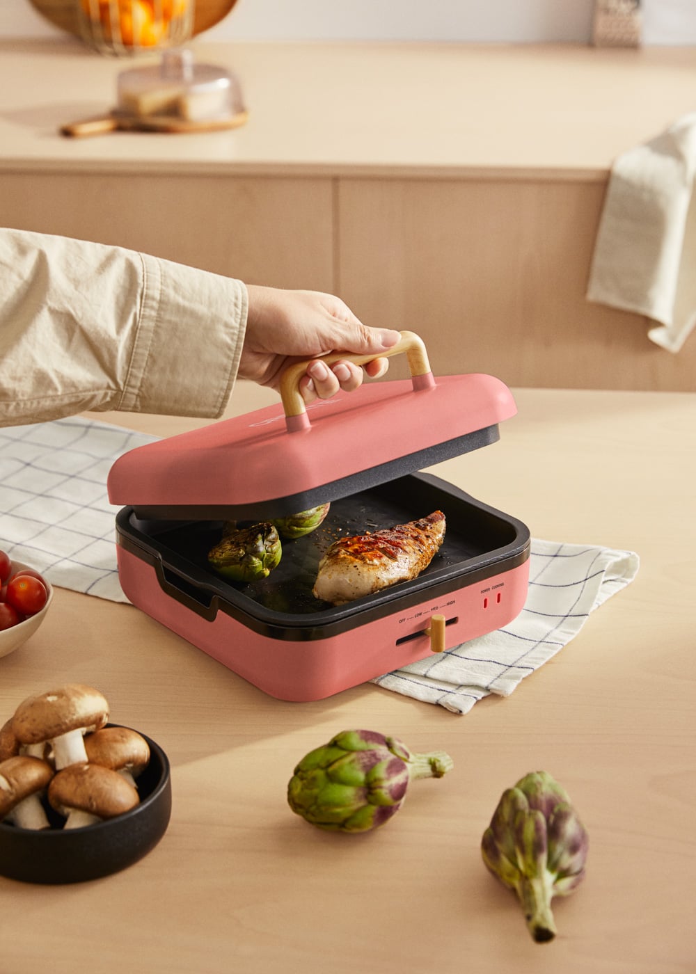 Create Multifunctionele Grill Met 180° Opening - STONE STUDIO PRO 1400 W 69a6b99f450519ef430cbdcf