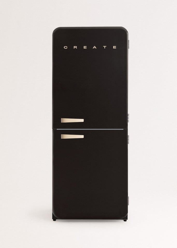 FRIDGE RETRO COMBI - Retro stijl combi koelkast 401L, afbeelding van de galerij 2