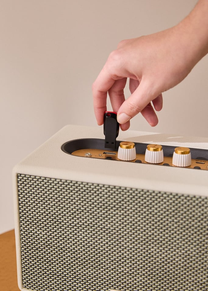 SPEAKER RETRO - Draagbare luidspreker met Bluetooth, USB en AUX, afbeelding van de galerij 3