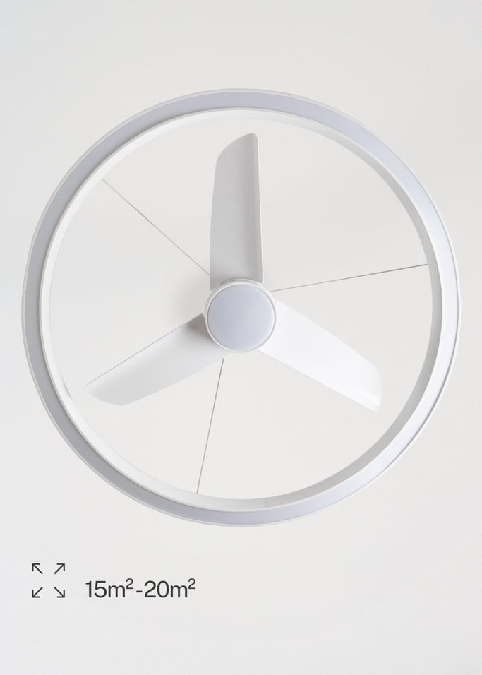 WIND HALO - Plafondventilator 36W stil Ø108cm met LED-licht ring, afbeelding van de galerij 5