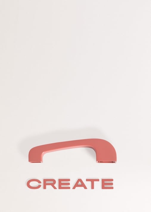 Kopen Set Handgreep en Logo voor FRIDGE RETRO