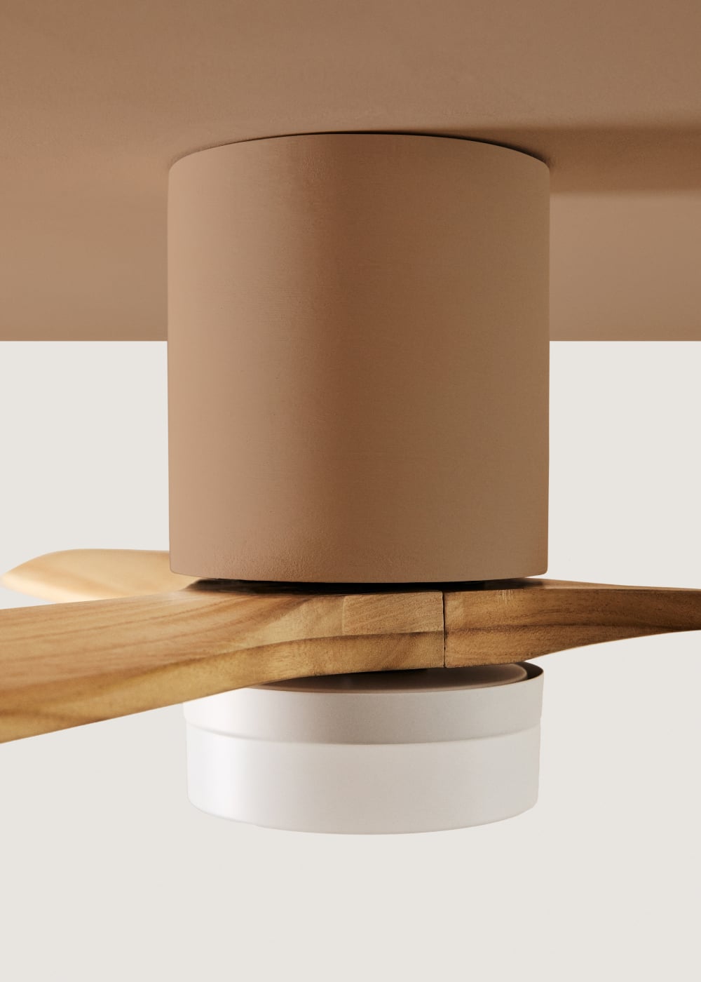 CREATE - Plafondventilator 40W Silent 132 Cm Geen Litch Controller Voor Wandmontage Afstandsbediening Wind Calm
