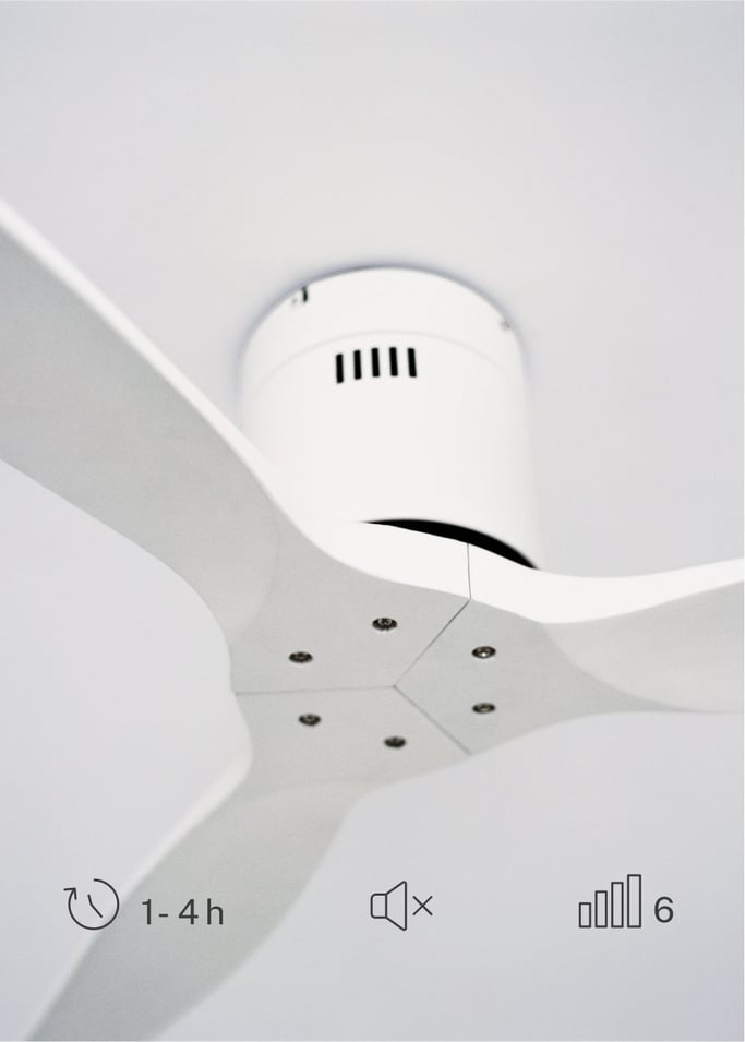 WIND CALM NATURAL WOOD - Plafondventilator 40W silent 100% hout, afbeelding van de galerij 4