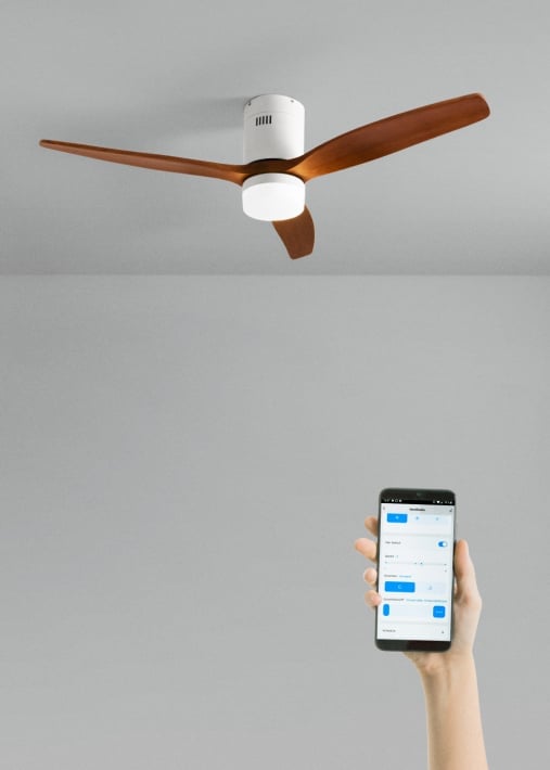 Kopen WIND CALM NATURAL WOOD - Plafondventilator 40W silent 100% hout verschillende maten