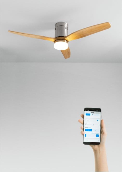 Kopen WIND CALM NATURAL WOOD - Plafondventilator 40W silent 100% hout verschillende maten