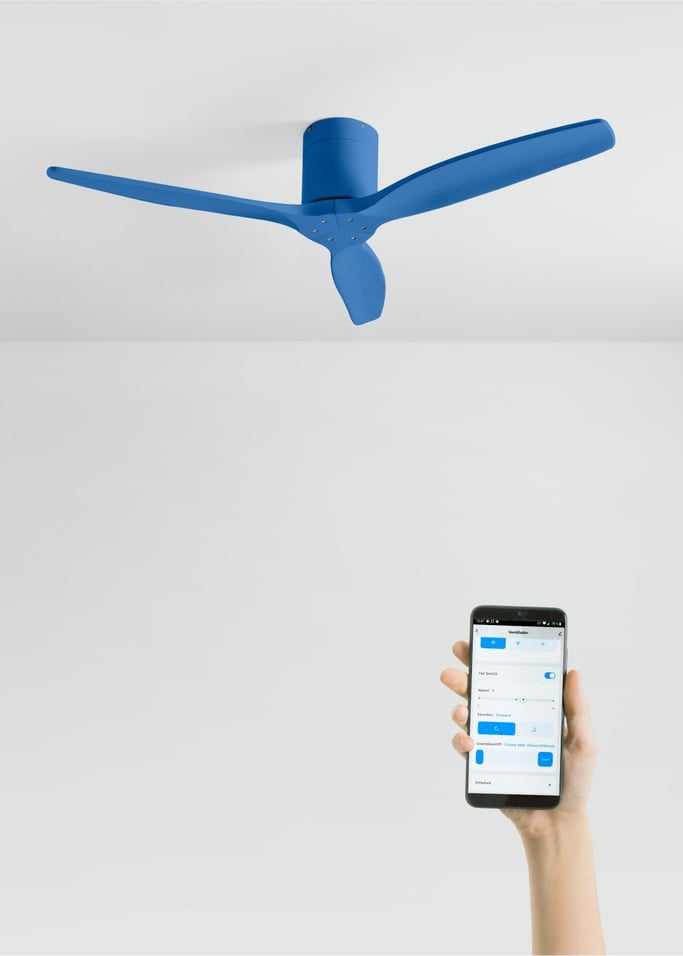 WIND CALM - Stille 40W plafondventilator met technische ABS bladen in verschillende maten, afbeelding van de galerij 2