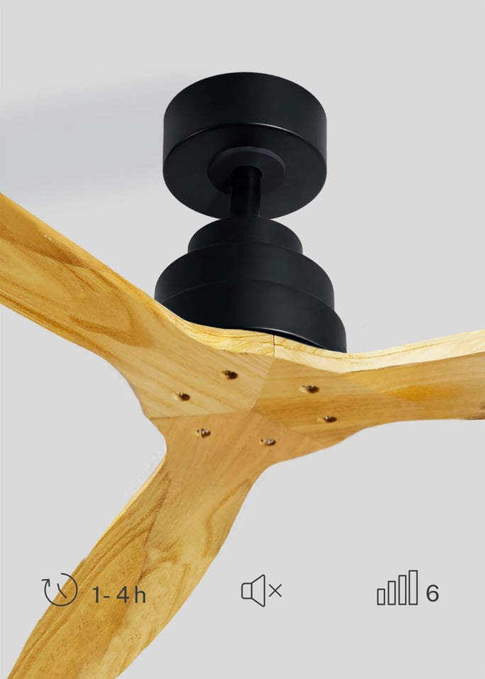 WIND STYLANCE - Plafondventilator 40W silent 100% hout verschillende maten, afbeelding van de galerij 4