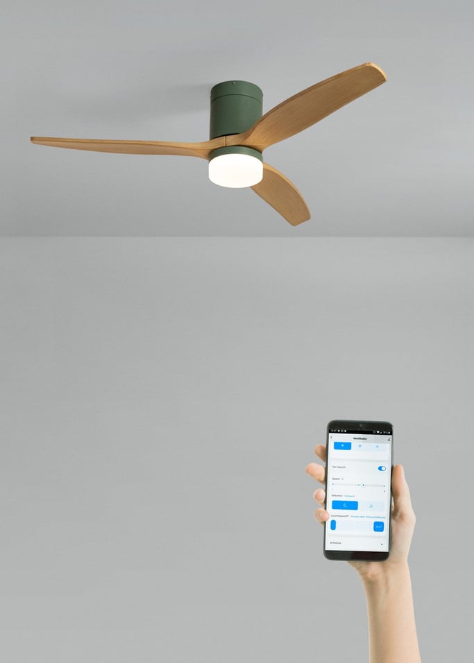 WIND CALM - Stille 40W plafondventilator met technische ABS bladen in verschillende maten, afbeelding van de galerij 2