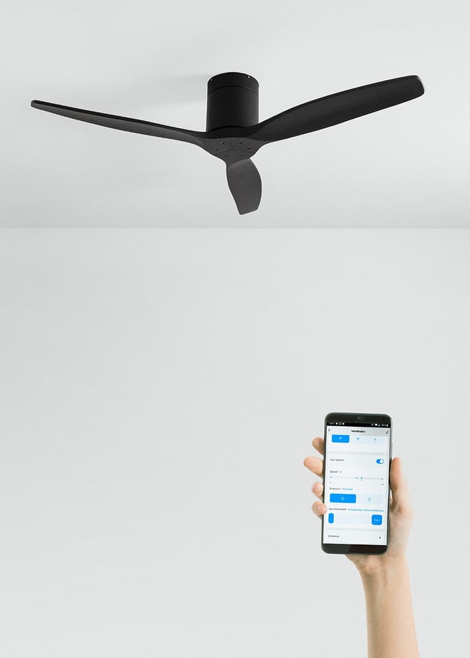 WIND CALM - Plafondventilator 40W silent diverse maten geschikt voor binnen en buiten, afbeelding van de galerij 2