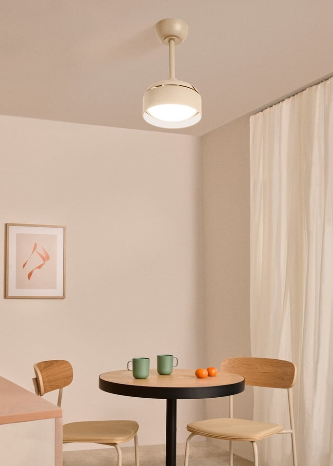 WIND CLEAR LAMP - Plafondventilator 40W Ø55cm stil met intrekbare bladen en LED-licht, afbeelding van de galerij 1