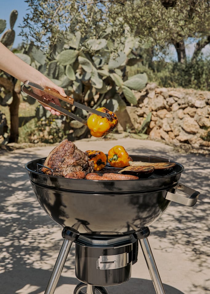 BBQ SMOKEY KETTLE - Houtskoolrokerbarbecue met asopvangbak, afbeelding van de galerij 2