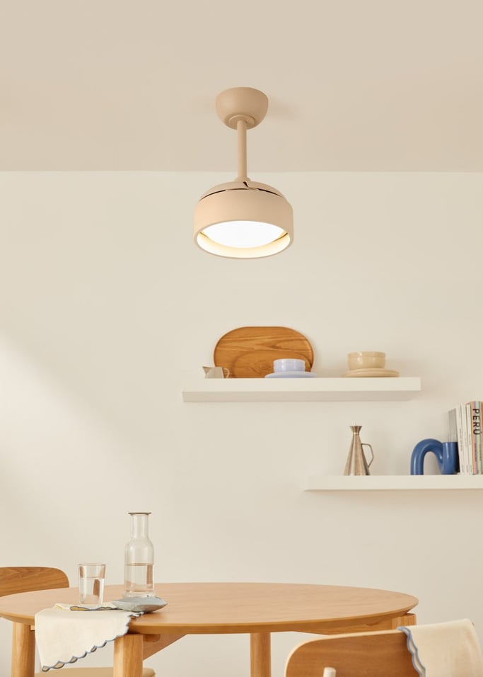 WIND CLEAR LAMP - Plafondventilator 40W Ø55cm stil met intrekbare bladen en LED-licht, afbeelding van de galerij 1