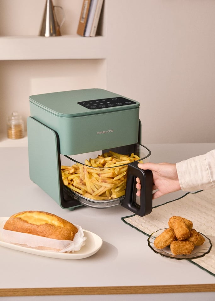AIR FRYER STUDIO CRYSTAL - 4,2L Glazen Airfryer met Optionele Stoomfunctie, afbeelding van de galerij 4