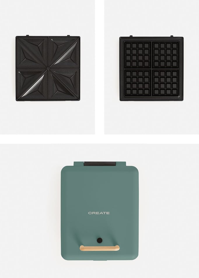 STONE STUDIO - Tosti-ijzer, grill en wafelijzer met verwisselbare platen, afbeelding van de galerij 11