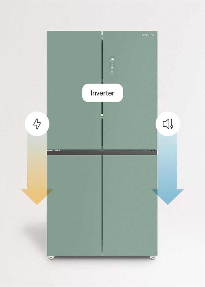 FRIDGE STUDIO CROSS DOOR 503 - Koelkast 4 deuren 503L No Frost met Care+, afbeelding van de galerij 5