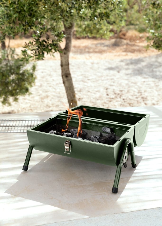 BBQ SMOKEY COMPACT - Draagbare barbecue en rookoven op houtskool, afbeelding van de galerij 4