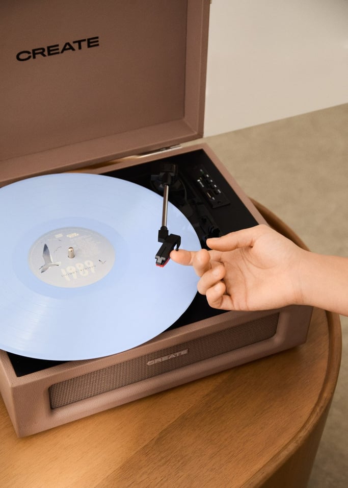 RECORD PLAYER RETRO - Platenspeler Retro met Bluetooth, USB, SD, MicroSD en MP3-recorder/speler, afbeelding van de galerij 3