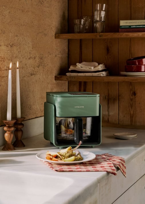 Kopen AIR FRYER STUDIO CRYSTAL - 4,2L Glazen Airfryer met Optionele Stoomfunctie