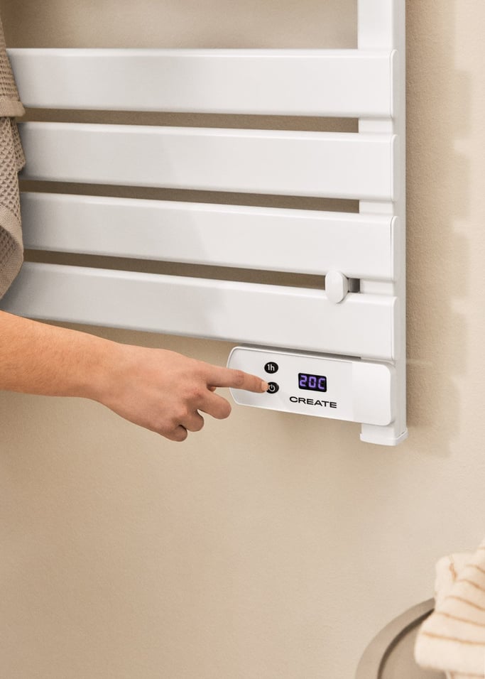 WARM TOWEL - Elektrische handdoekhouder voor op de vloer of aan de muur 500W, afbeelding van de galerij 2