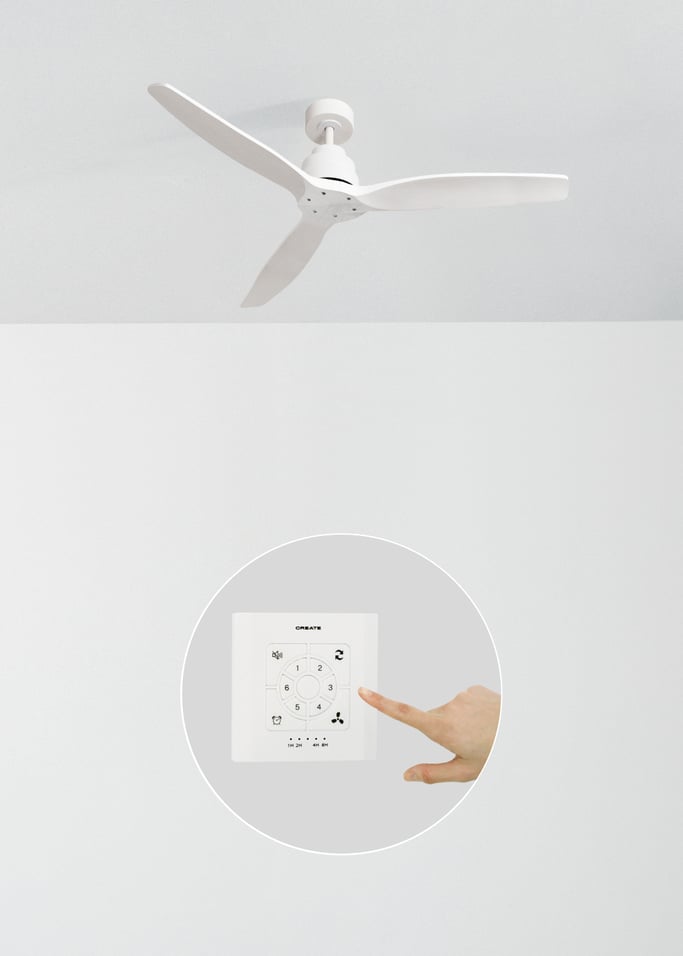 WIND STYLANCE - Plafondventilator 40W silent 100% hout verschillende maten, afbeelding van de galerij 2