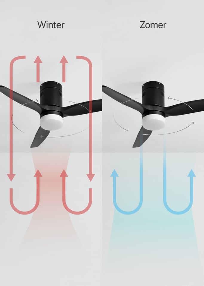 WIND CALM NATURAL WOOD - Plafondventilator 40W silent 100% hout, afbeelding van de galerij 3