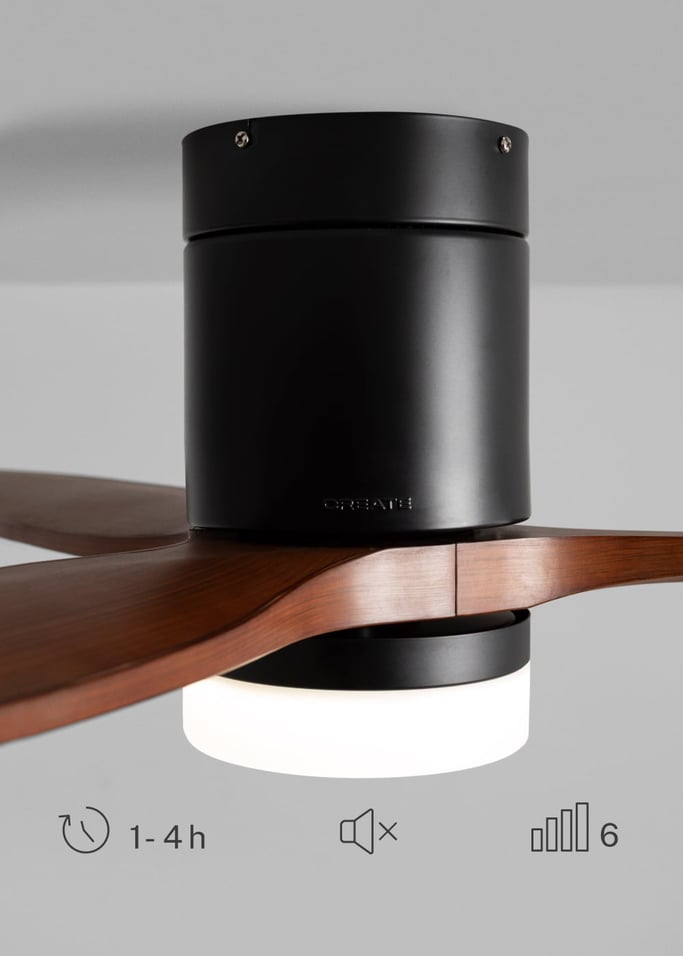 WIND CALM - Stille 40W plafondventilator met technische ABS bladen in verschillende maten, afbeelding van de galerij 4