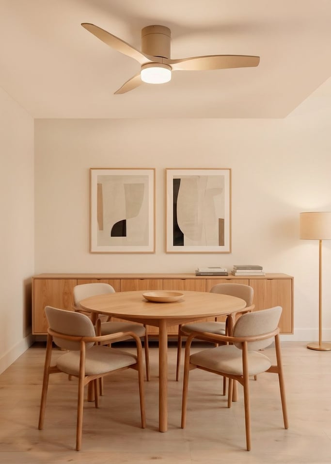 WIND CALM - Stille 40W plafondventilator met technische ABS bladen in verschillende maten, afbeelding van de galerij 1