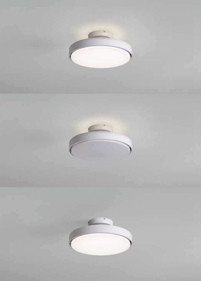 WIND CLEAR BLADELESS - Stille 56W bladloze plafondventilator Ø50 cm met LED-licht in de behuizing en lamplicht, afbeelding van de galerij 3