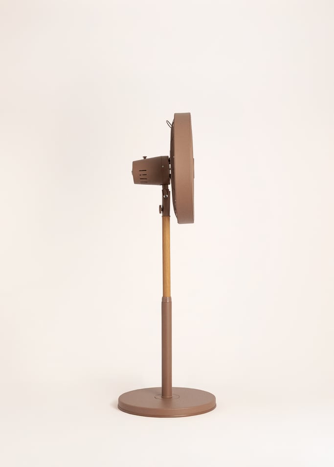 AIR STAND WOOD - Retro stijl 50 W draaiende staande ventilator, afbeelding van de galerij 8