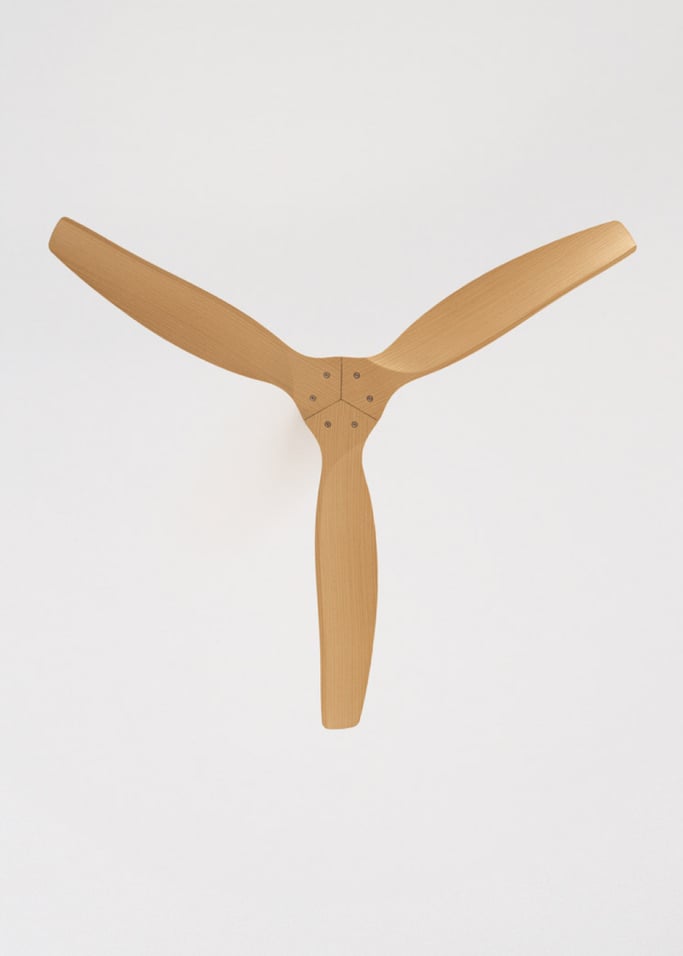 WIND CALM CUSTOM RATTAN - Plafondventilator 40W stil Ø132 cm met LED verlichting in behuizing en lamp, afbeelding van de galerij 8