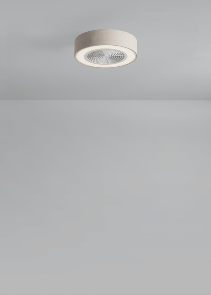 WIND CLEAR EASY - Stille plafondventilator 40W Ø50 cm met verborgen bladen en LED-verlichting, afbeelding van de galerij 2