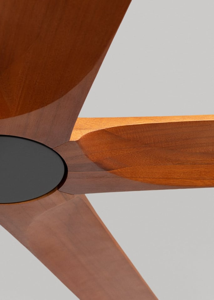 WIND INDUSTRIAL WOOD - Stille plafondventilator 40W van 100% hout in verschillende mate, afbeelding van de galerij 5