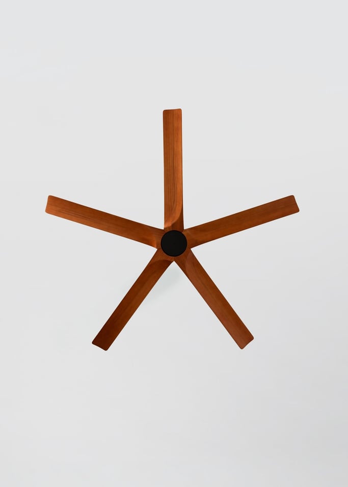 WIND INDUSTRIAL WOOD - Stille plafondventilator 40W van 100% hout in verschillende mate, afbeelding van de galerij 6