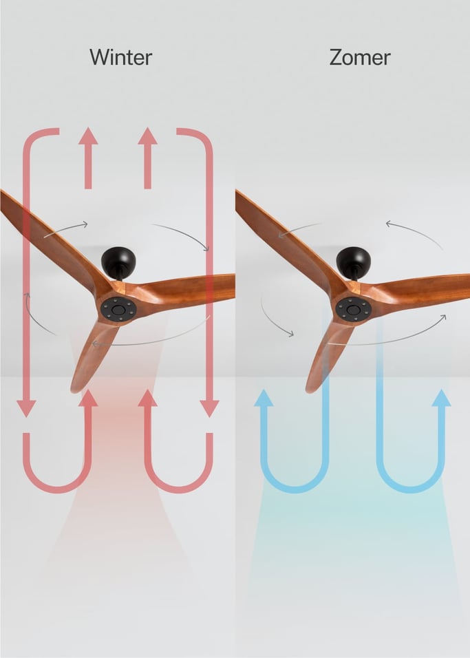 WIND CENTURY - Plafondventilator 40W stil Ø152 cm 100% hout, afbeelding van de galerij 3