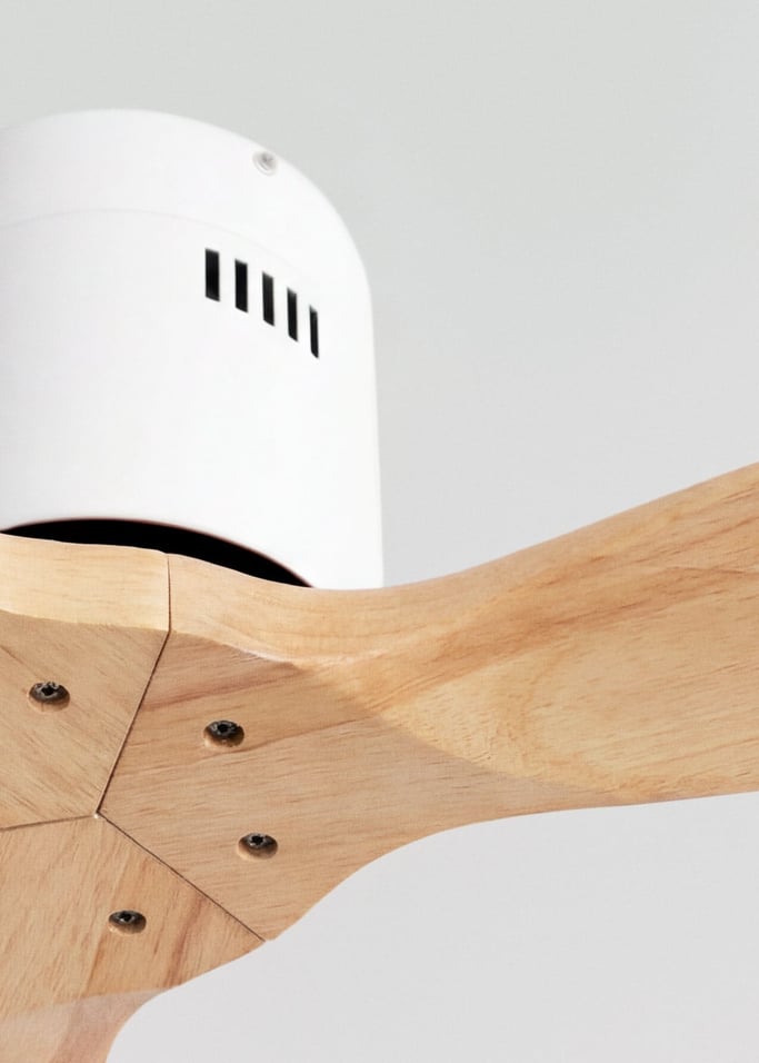 WIND CALM NATURAL WOOD - Plafondventilator 40W silent 100% hout, afbeelding van de galerij 4