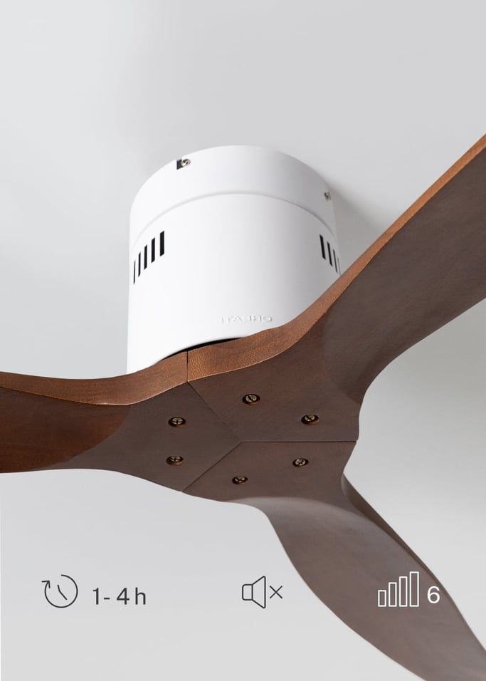 WIND CALM NATURAL WOOD - Plafondventilator 40W silent 100% hout, afbeelding van de galerij 5