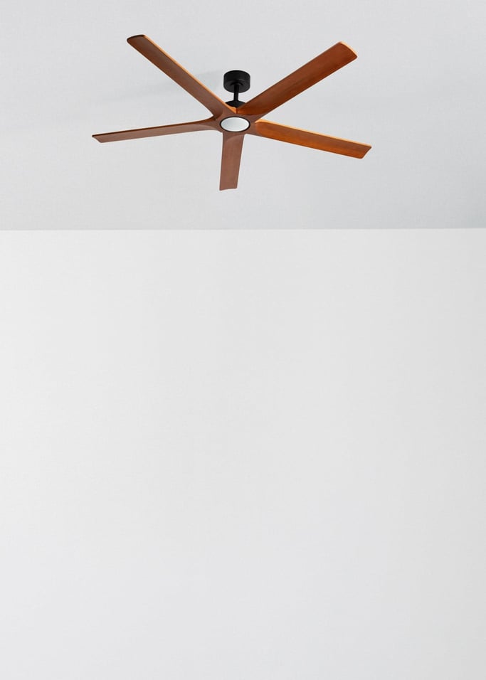 WIND INDUSTRIAL WOOD - Stille plafondventilator 40W van 100% hout in verschillende mate, afbeelding van de galerij 3