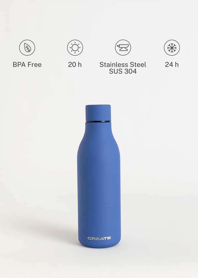BOTTLE STUDIO - Thermische roestvrijstalen fles verschillende maten, afbeelding van de galerij 4