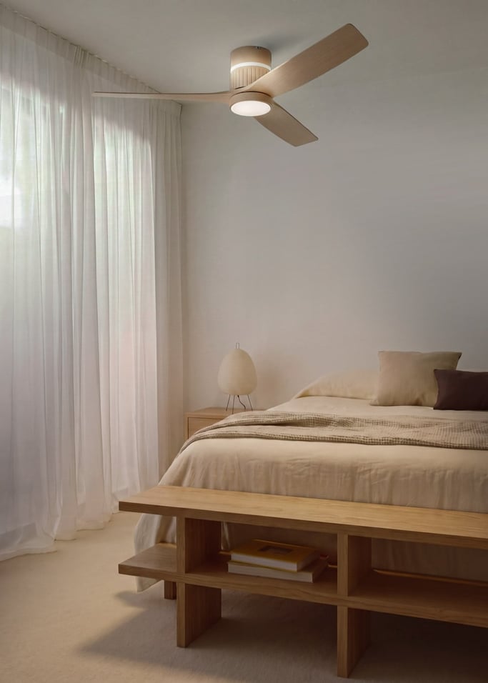 WIND LAYER - Stille plafondventilator 40W Ø132 cm met sfeerverlichting, afbeelding van de galerij 1