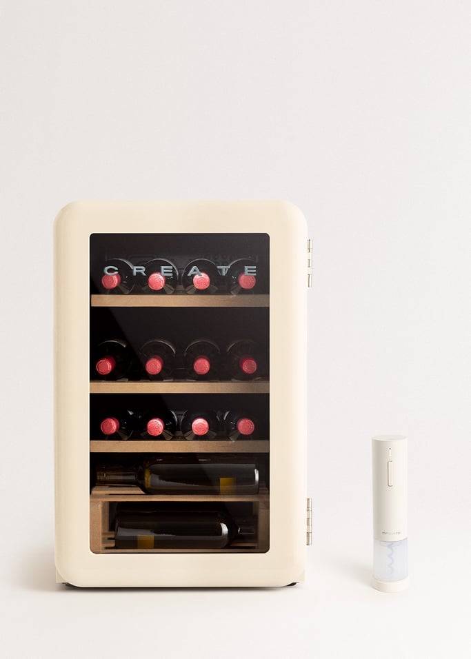 WINECOOLER RETRO - Elektrische wijnkast in retrostijl met 12, 24,  45 of 76 flessen, afbeelding van de galerij 2