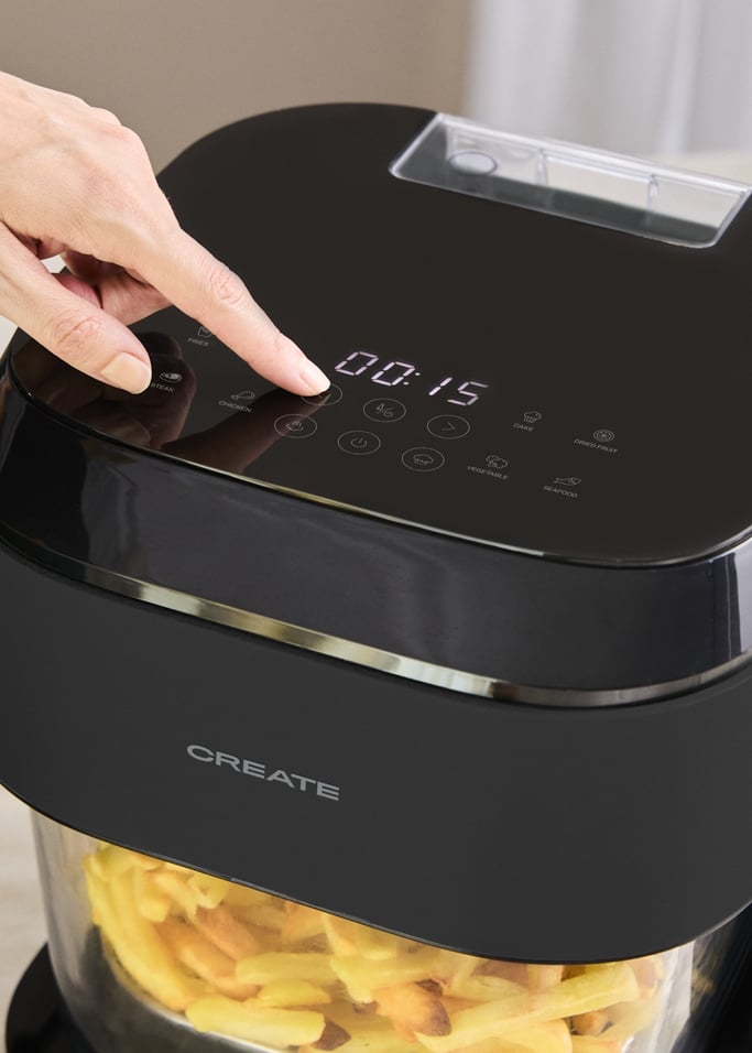 AIR FRYER STUDIO CRYSTAL LARGE - Glazen heteluchtfriteuse van 6 L met vernevelingsfunctie, afbeelding van de galerij 4